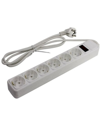 SP6W-118. Сетевой фильтр 6 розеток, 1.8м, белый. 5bites в Саранске