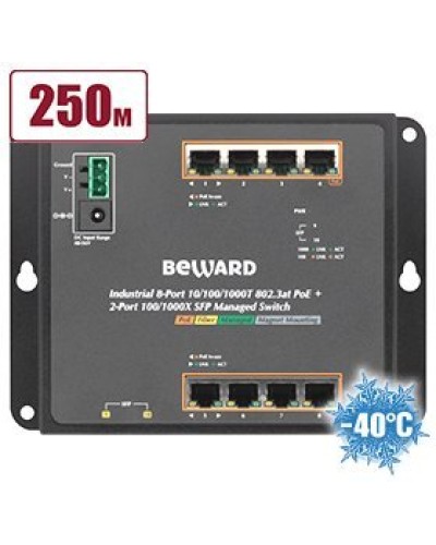 STWP-0802HP. Коммутатор 8-портовый. Beward в Саранске