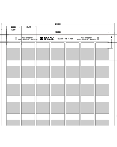 ELAT-18-361-2.5 (уп. 2500 шт.): Этикетка в Саранске