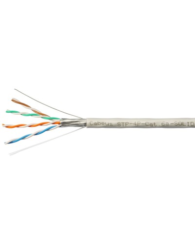 STP-4P-Cat.6a-SOLID-IN-PVC (7196c). Кабель «витая пара» (LAN) для структурированных систем связи. CABEUS в Саранске