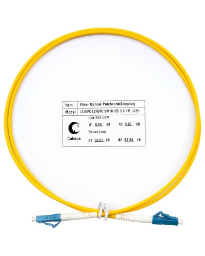 FOP(s)-9-LC-LC-1,5m (8332c). Патч-корд оптический. CABEUS в Саранске