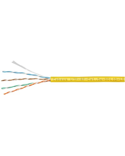 UTP-4P-Cat.5e-SOLID-LSZH-YL (9780c). Кабель «витая пара» (LAN) для структурированных систем связи. CABEUS в Саранске