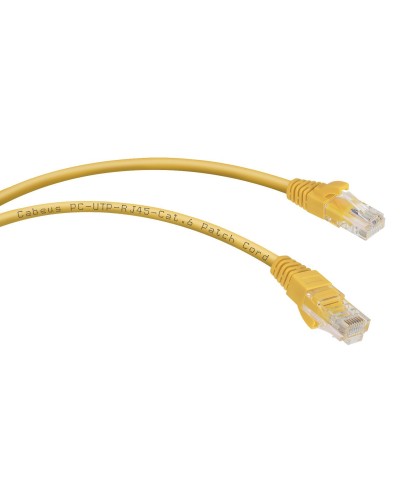 PC-UTP-RJ45-Cat.6-5m-YL (8709c), желтый. Патч-корд медный. CABEUS в Саранске