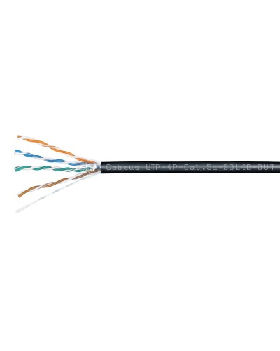 UTP-4P-Cat.5e-SOLID-OUT-LSZH-UV-100 (7172c-5). Кабель «витая пара» (LAN) для структурированных систем связи. CABEUS в Саранске