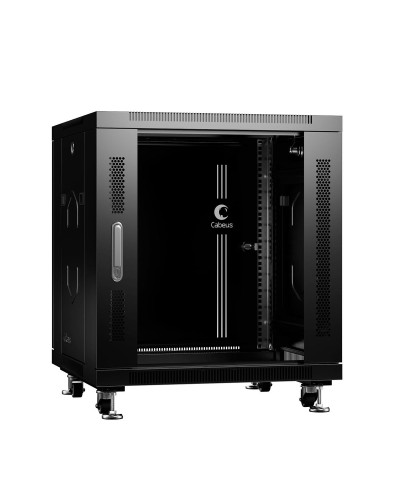 SH-05C-12U60/60-BK (8554c). Шкаф телекоммуникационный 19 напольный 12U. CABEUS в Саранске