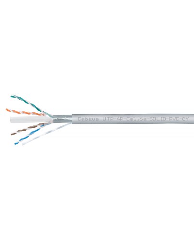 UTP-4P-Cat.6a-SOLID-PVC-GY (11373c). Кабель «витая пара» (LAN) для структурированных систем связи. CABEUS в Саранске
