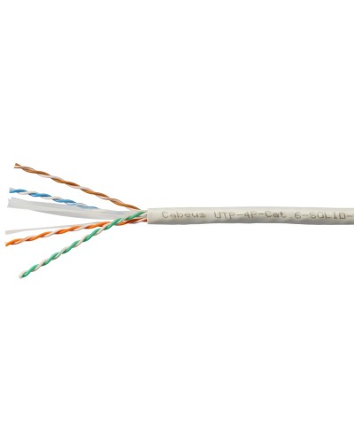 UTP-4P-Cat.6-SOLID-LSZH-WH (11871c). Кабель «витая пара» (LAN) для структурированных систем связи. CABEUS в Саранске