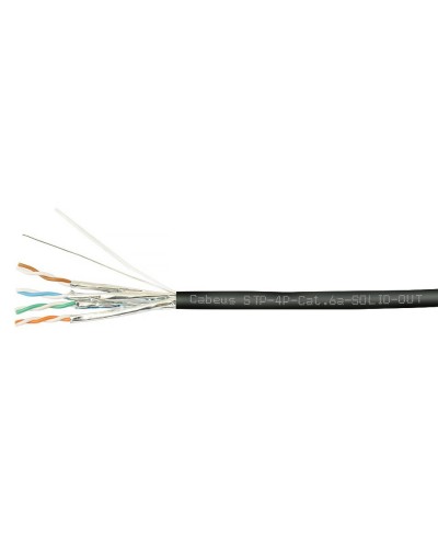 STP-4P-Cat.6a-SOLID-OUT-LSZH-UV (7198c). Кабель «витая пара» (LAN) для структурированных систем связи. CABEUS в Саранске