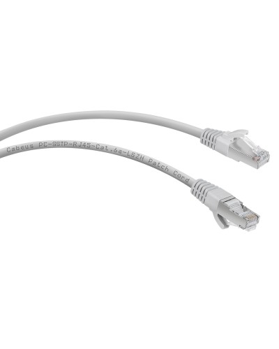 PC-SSTP-RJ45-Cat.6a-1m-LSZH (7901c), серый. Патч-корд медный. CABEUS в Саранске