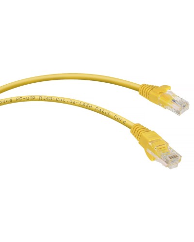 PC-UTP-RJ45-Cat.5e-5m-YL-LSZH (9501c), желтый. Патч-корд медный. CABEUS в Саранске