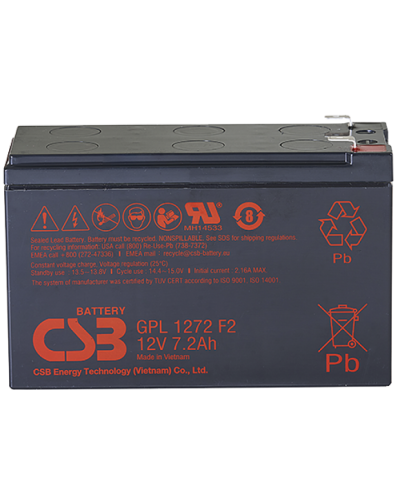CSB GPL 1272 F2 FR. Аккумулятор герметичный свинцово-кислотный. CSB в Саранске
