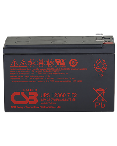 CSB UPS 123607. Аккумулятор герметичный свинцово-кислотный. CSB в Саранске