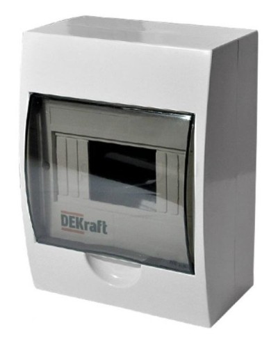ЩРН-П-6 IP41 настенный (31009DEK). Щиток модульный с прозрачной дверцей. DEKraft в Саранске