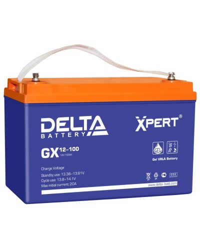 Delta GX 12-100. Аккумулятор герметичный свинцово-кислотный. Delta в Саранске