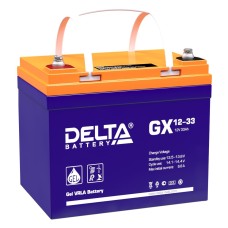 Delta GX 12-33. Аккумулятор герметичный свинцово-кислотный. Delta