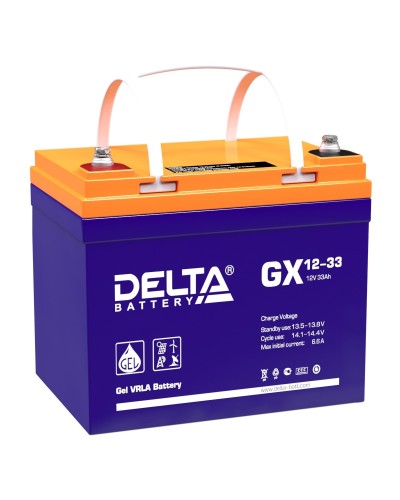 Delta GX 12-33. Аккумулятор герметичный свинцово-кислотный. Delta в Саранске
