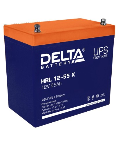 Delta HRL 12-55 X. Аккумулятор герметичный свинцово-кислотный. Delta в Саранске