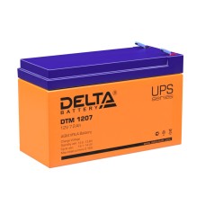 Delta DTM 1207. Аккумулятор герметичный свинцово-кислотный. Delta