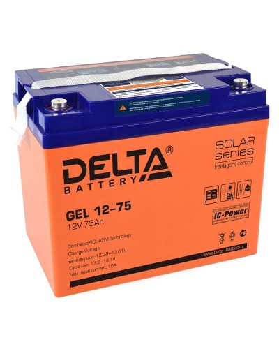Delta GEL 12-75. Аккумулятор герметичный свинцово-кислотный. Delta в Саранске