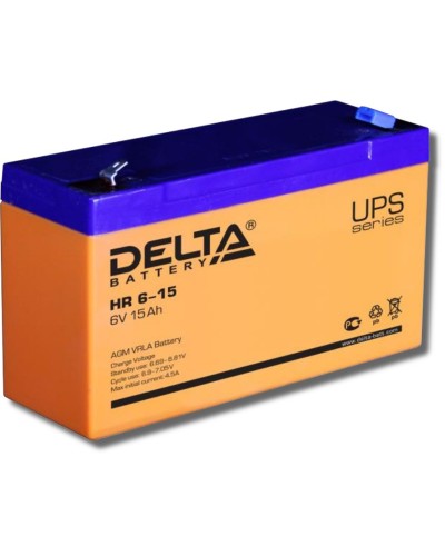 Delta HR 6-15. Аккумулятор герметичный свинцово-кислотный. Delta в Саранске