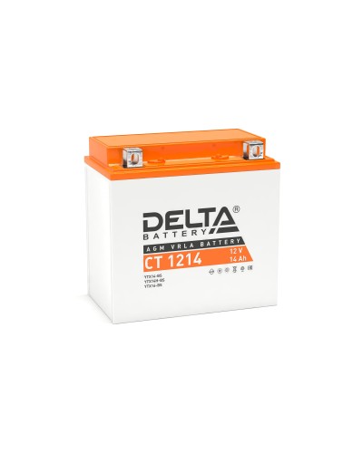 Delta CT 1214. Аккумулятор герметичный свинцово-кислотный стартерный. Delta в Саранске