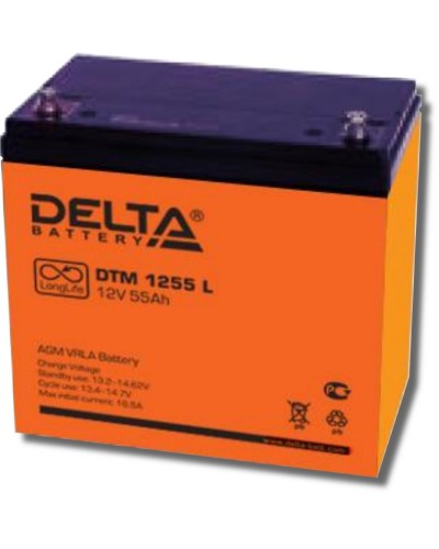 Delta DTM 1255 L. Аккумулятор герметичный свинцово-кислотный. Delta в Саранске
