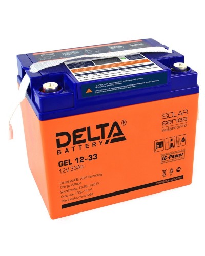 Delta GEL 12-33. Аккумулятор герметичный свинцово-кислотный. Delta в Саранске