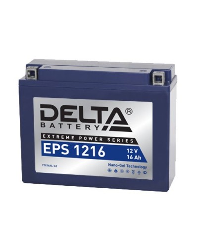 Delta EPS 1216. Аккумулятор герметичный свинцово-кислотный стартерный. Delta в Саранске