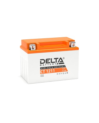 Delta CT 1211. Аккумулятор герметичный свинцово-кислотный стартерный. Delta в Саранске