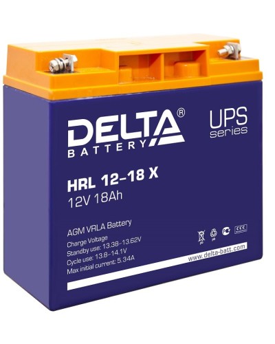 Delta HRL 12-18 X. Аккумулятор герметичный свинцово-кислотный. Delta в Саранске