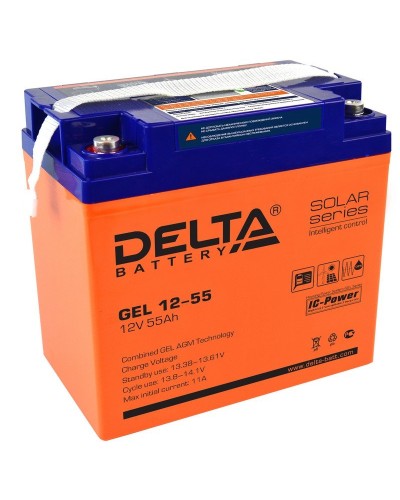 Delta GEL 12-55. Аккумулятор герметичный свинцово-кислотный. Delta в Саранске
