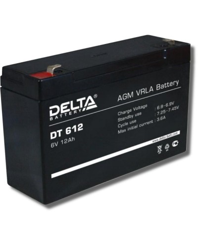 Delta DT 612. Аккумулятор герметичный свинцово-кислотный. Delta в Саранске