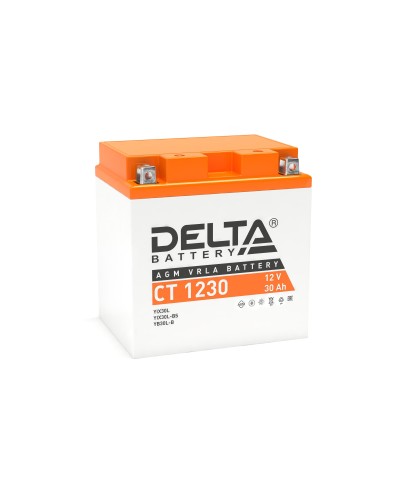 Delta CT 1230. Аккумулятор герметичный свинцово-кислотный стартерный. Delta в Саранске