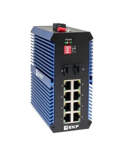 TSX-U-2GX/SFP-8GTP. Промышленный неуправляемый коммутатор. EKF в Саранске