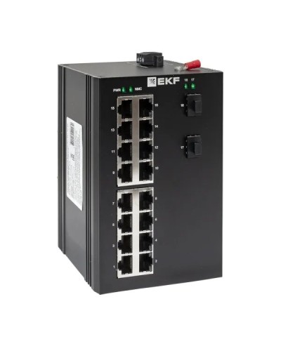TSX-U-2GX/SFP-16GT. Промышленный неуправляемый коммутатор. EKF в Саранске