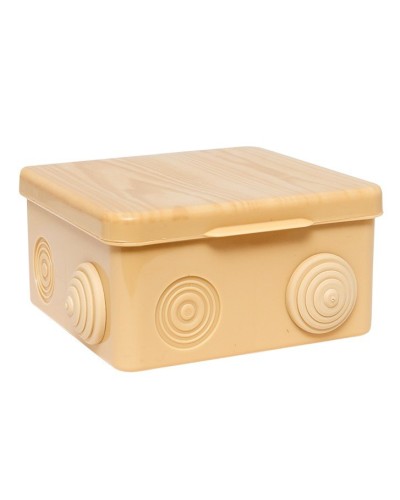 КМР-030-014 с крышкой (100х100х55) светлое дерево IP54 (plc-kmr-030-014-s). Коробка распределительная. EKF в Саранске