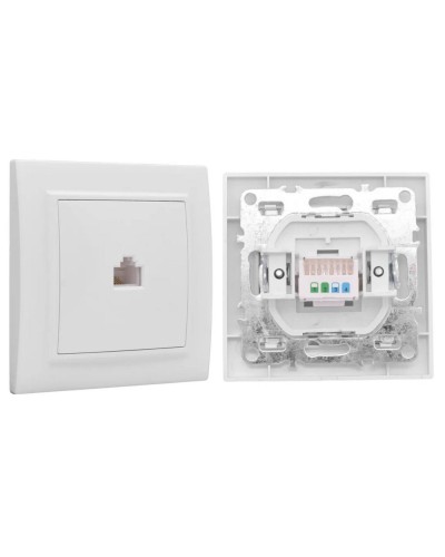 Минск Розетка RJ-45 1-местная СП (ERK01-035-10). Розетка RJ-45 1-местная СП. EKF в Саранске