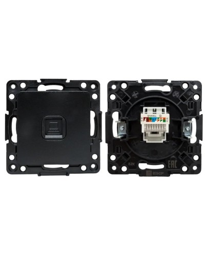 Стокгольм Механизм Розетки RJ-45 1-местной (EZK01-035-10). Механизм Розетки RJ-45 1-местной. EKF в Саранске