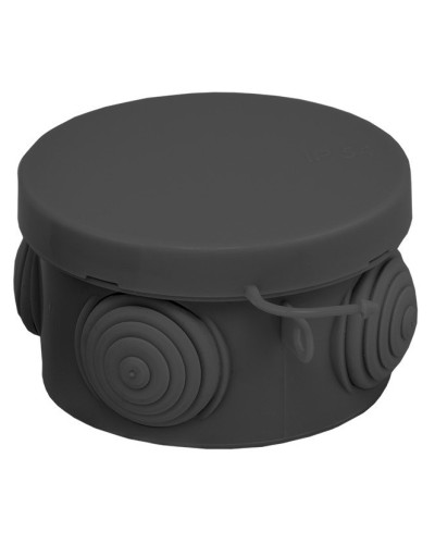 КМР-040-038 с крышкой (65х40) чёрная IP54 (plc-kmr-040-038-b). Коробка распределительная. EKF в Саранске