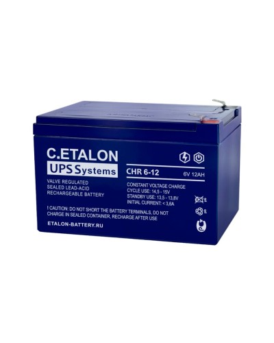 C.ETALON CHR 6-12. Аккумулятор герметичный свинцово-кислотный. ETALON в Саранске