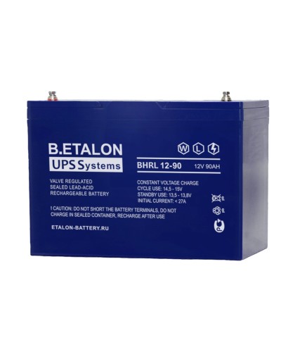 B.ETALON BHRL 12-90. Аккумулятор герметичный свинцово-кислотный. ETALON в Саранске
