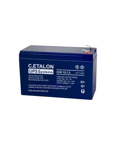 C.ETALON CHR 12-7,2. Аккумулятор герметичный свинцово-кислотный. ETALON в Саранске