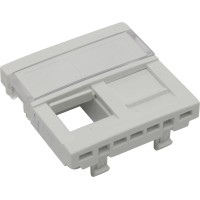 Вставка для 2-х модулей под RJ-45 кат.5e UTP, белая (45971 SBR): Вставка для 2-х модулей