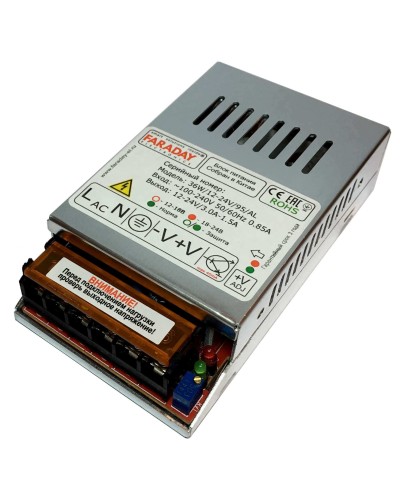36W/12-24V/95AL. Импульсный блок питания. FARADAY в Саранске