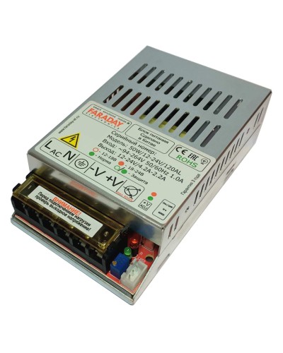 50W/12-24V/120AL. Импульсный блок питания. FARADAY в Саранске