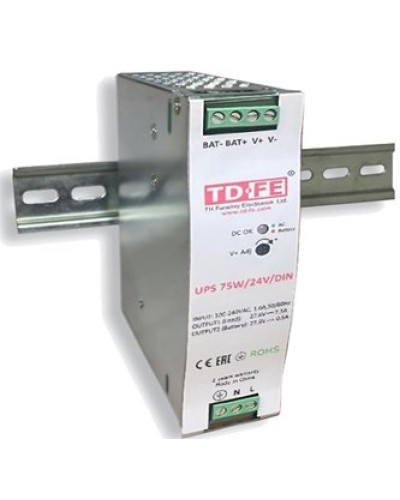 UPS 75W/24V/DIN. Блок бесперебойного питания. FARADAY в Саранске