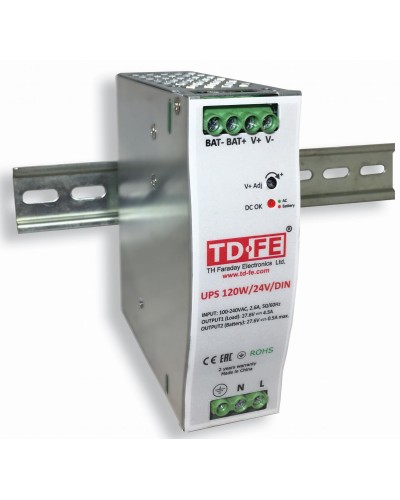UPS 120W/24V/DIN. Блок бесперебойного питания. FARADAY в Саранске