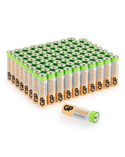 GP Super Alkaline 15A AA (GP 15A-2CRVS80), упак. 80 шт.. Алкалиновые батарейки. GP Batteries в Саранске