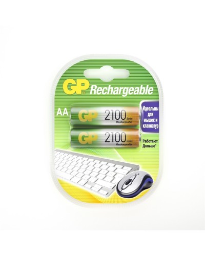 GP 210AAHC AA (GP 210AAHC-2DECRC2), упак. 2 шт.. Перезаряжаемые аккумуляторы. GP Batteries в Саранске