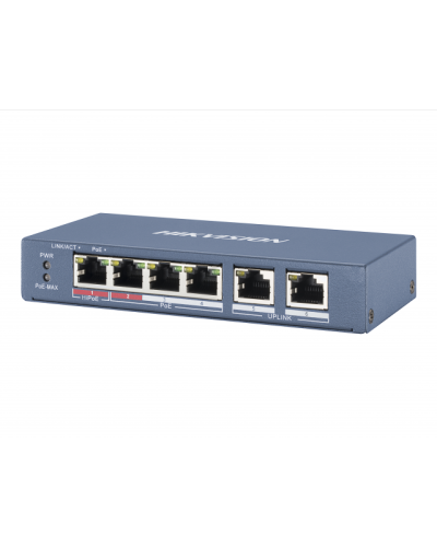 DS-3E0106HP-E. Коммутатор с питанием POE. Hikvision в Саранске